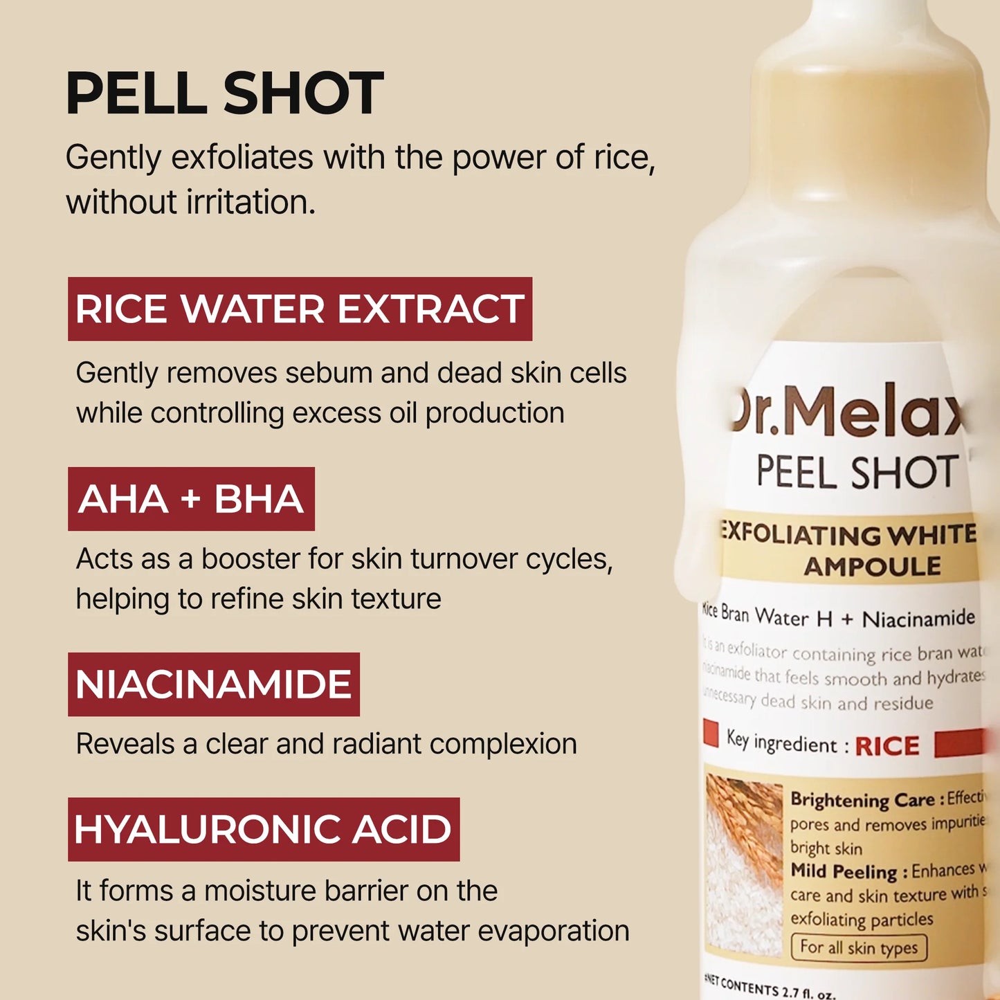 Peel Shot Glow Rice Line Ampoule